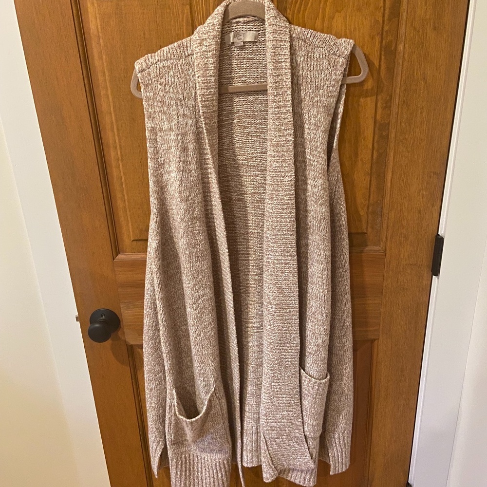 LOFT Plus Pocket Long Sweater Vest